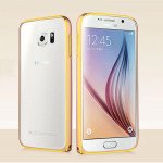 Wholesale Samsung Galaxy S6 Aluminum Metal Bumper (Champagne Gold)